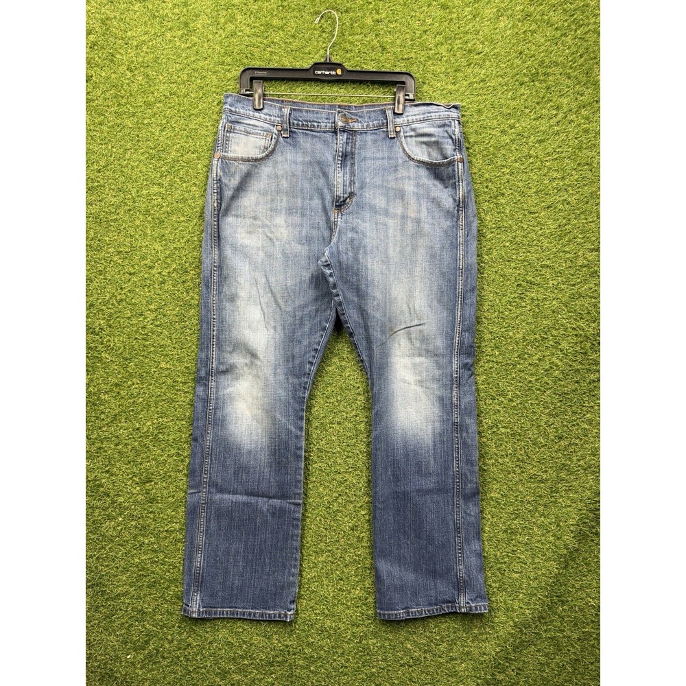 Wrangler Retro Jeans Mens 38x34 Relaxed Boot Cut Stretch Cowboy Work WRT20JH